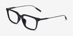 Woods Black AcetateEyeglass Frames from EyeBuyDirect, Angle View