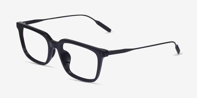 Woods Black AcetateEyeglass Frames from EyeBuyDirect, Angle View