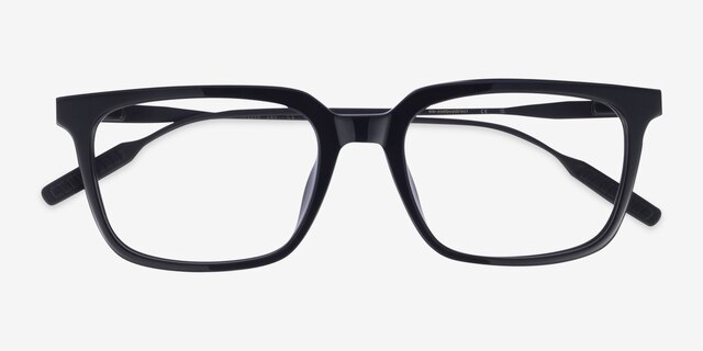 Woods Black AcetateEyeglass Frames from EyeBuyDirect, Closed View