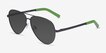 Spalding Black MetalSunglass Frames from EyeBuyDirect, Angle View