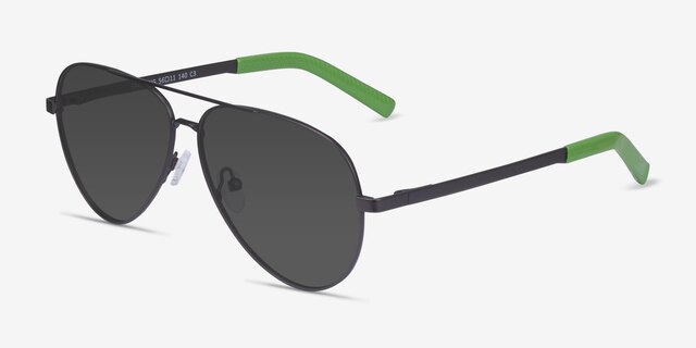 Spalding Black AcetateSunglass Frames from EyeBuyDirect, Angle View