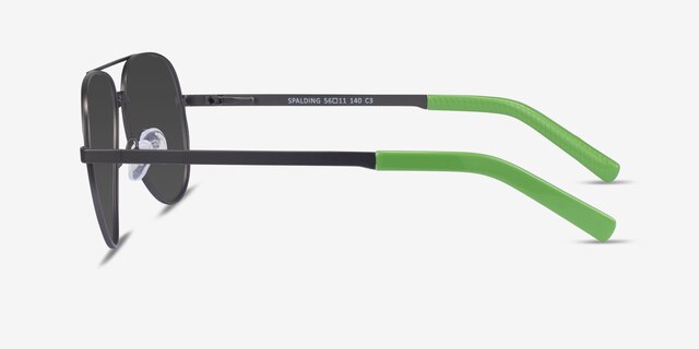 Spalding Black AcetateSunglass Frames from EyeBuyDirect, Side View