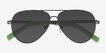 Spalding Black MetalSunglass Frames from EyeBuyDirect, Closed View