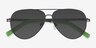 Spalding Black AcetateSunglass Frames from EyeBuyDirect, Closed View