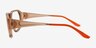 Chase Matte Brown Matériaux biosourcésMontures de lunettes de vue d'EyeBuyDirect, Vue de Côté