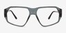 Chase Gris Matériaux biosourcésMontures de lunettes de vue d'EyeBuyDirect, Vue de Face