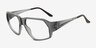 Chase Gris Matériaux biosourcésMontures de lunettes de vue d'EyeBuyDirect, Vue d'Angle
