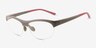 Striker Gray Alternative MaterialsEyeglass Frames from EyeBuyDirect, Angle View