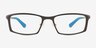 Landon Matte Gray Aluminium AlloyEyeglass Frames from EyeBuyDirect, Front View