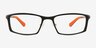 Landon Matte Black Aluminium AlloyEyeglass Frames from EyeBuyDirect, Front View
