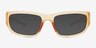 Slater Matte Beige Eco-friendlySunglass Frames from EyeBuyDirect, Front View