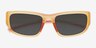 Slater Matte Beige Eco-friendlySunglass Frames from EyeBuyDirect, Closed View
