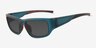 Slater Matte Teal Alternative MaterialsSunglass Frames from EyeBuyDirect, Angle View