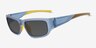 Slater Matte Blue Alternative MaterialsSunglass Frames from EyeBuyDirect, Angle View
