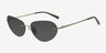 Drayton Matte Green MetalSunglass Frames from EyeBuyDirect, Angle View
