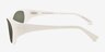 Knox White Eco-friendlySunglass Frames from EyeBuyDirect, Side View