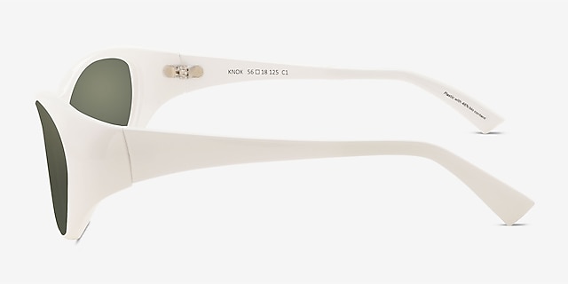 Knox White Alternative MaterialsSunglass Frames from EyeBuyDirect, Side View