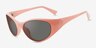 Knox Pink Eco-friendlySunglass Frames from EyeBuyDirect, Angle View