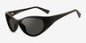 Knox Matte Black Alternative MaterialsSunglass Frames from EyeBuyDirect, Angle View