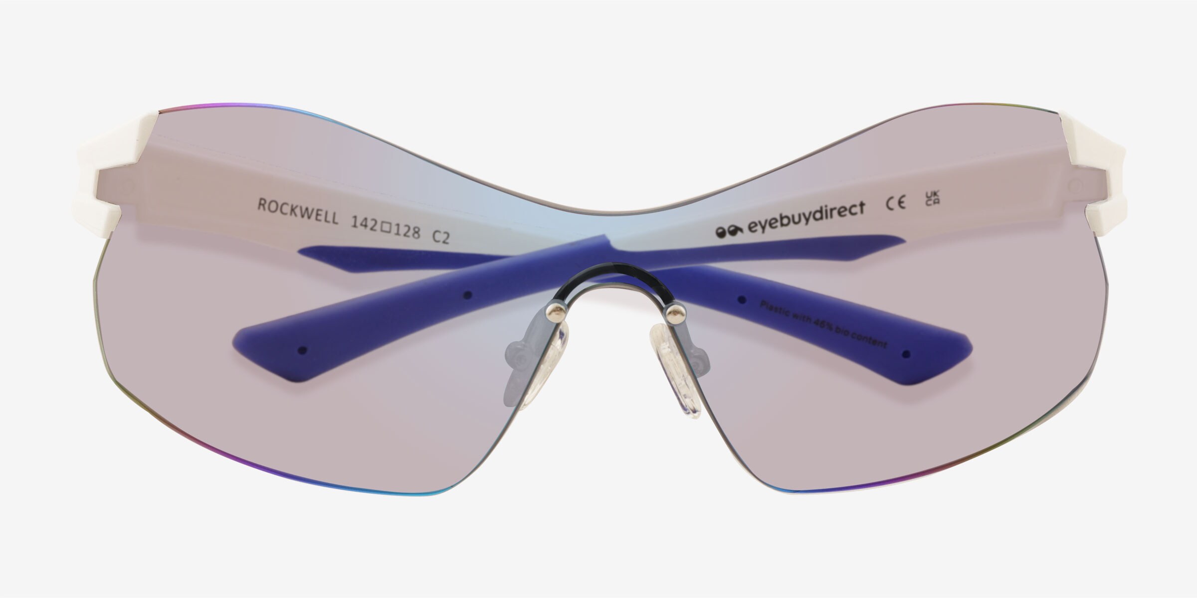 Rockwell - Geometric White Frame Prescription Sunglasses