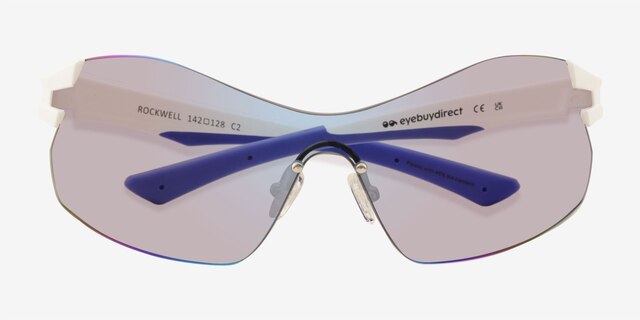 Rockwell White Alternative MaterialsSunglass Frames from EyeBuyDirect, Closed View