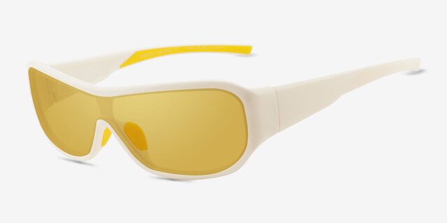 Cannon White Alternative MaterialsSunglass Frames from EyeBuyDirect, Angle View