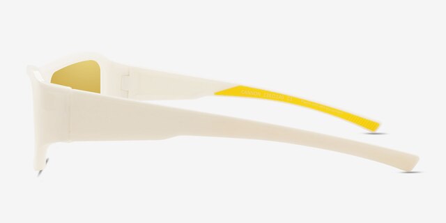 Cannon White Alternative MaterialsSunglass Frames from EyeBuyDirect, Side View