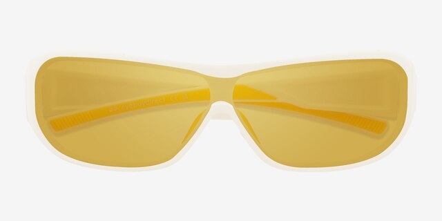 Cannon White Alternative MaterialsSunglass Frames from EyeBuyDirect, Closed View