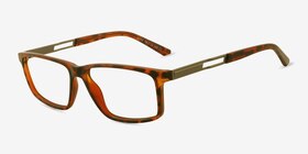 Voss Écailles Plastic-metal Montures de lunettes de vue d'EyeBuyDirect, Vue d'Angle