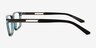 Voss Teal Plastic, MetalEyeglass Frames from EyeBuyDirect, Side View
