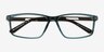 Voss Teal Plastic, MetalEyeglass Frames from EyeBuyDirect, Closed View