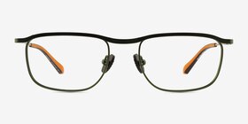 Rampage Vert Mat Métal Montures de lunettes de vue d'EyeBuyDirect, Vue de Face