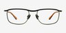 Rampage Matte Green MétalMontures de lunettes de vue d'EyeBuyDirect, Vue de Face