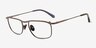 Rampage Matte Purple MetalEyeglass Frames from EyeBuyDirect, Angle View