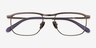 Rampage Matte Purple MetalEyeglass Frames from EyeBuyDirect, Closed View