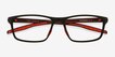 Slate Matte Black Alternative MaterialsEyeglass Frames from EyeBuyDirect, Closed View