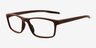 Slate Burgundy Matériaux biosourcésMontures de lunettes de vue d'EyeBuyDirect, Vue d'Angle