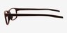 Slate Burgundy Matériaux biosourcésMontures de lunettes de vue d'EyeBuyDirect, Vue de Côté