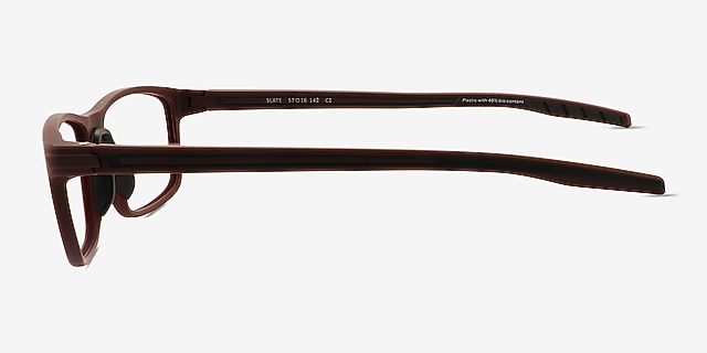 Slate Burgundy Alternative MaterialsEyeglass Frames from EyeBuyDirect, Side View