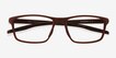 Slate Burgundy Alternative MaterialsEyeglass Frames from EyeBuyDirect, Closed View
