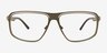 Vexler Green Carbon-fiberEyeglass Frames from EyeBuyDirect, Front View