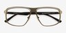 Vexler Green Carbon-fiberEyeglass Frames from EyeBuyDirect, Closed View