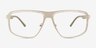 Vexler Silver MetalEyeglass Frames from EyeBuyDirect, Front View