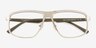 Vexler Silver MetalEyeglass Frames from EyeBuyDirect, Closed View