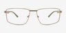 Titan Silver Carbon-fiberEyeglass Frames from EyeBuyDirect, Front View