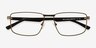 Titan Green Carbon-fiberEyeglass Frames from EyeBuyDirect, Closed View