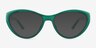 Phantom Green Eco-friendlySunglass Frames from EyeBuyDirect, Front View