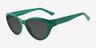 Phantom Green Eco-friendlySunglass Frames from EyeBuyDirect, Angle View
