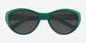 Phantom Green Eco-friendlySunglass Frames from EyeBuyDirect, Closed View