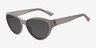 Phantom Matte Blue Alternative MaterialsSunglass Frames from EyeBuyDirect, Angle View